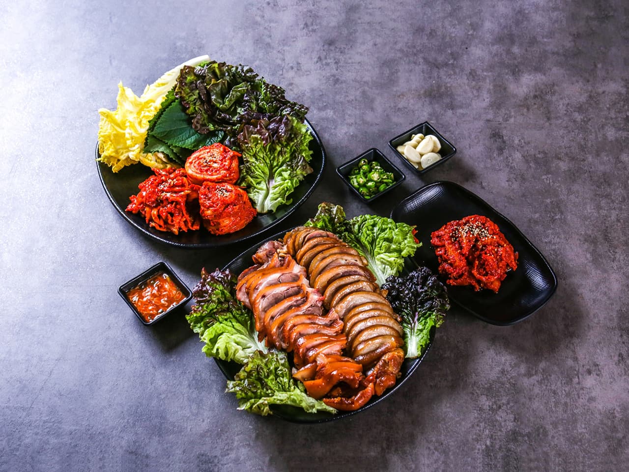 족발+명태회무침