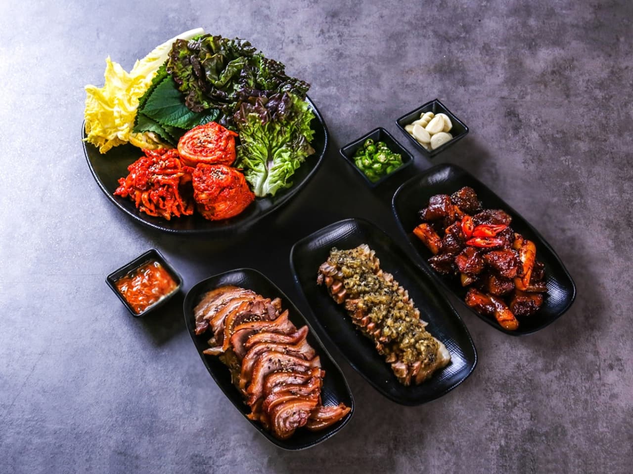 보쌈+족발+불족발 세트