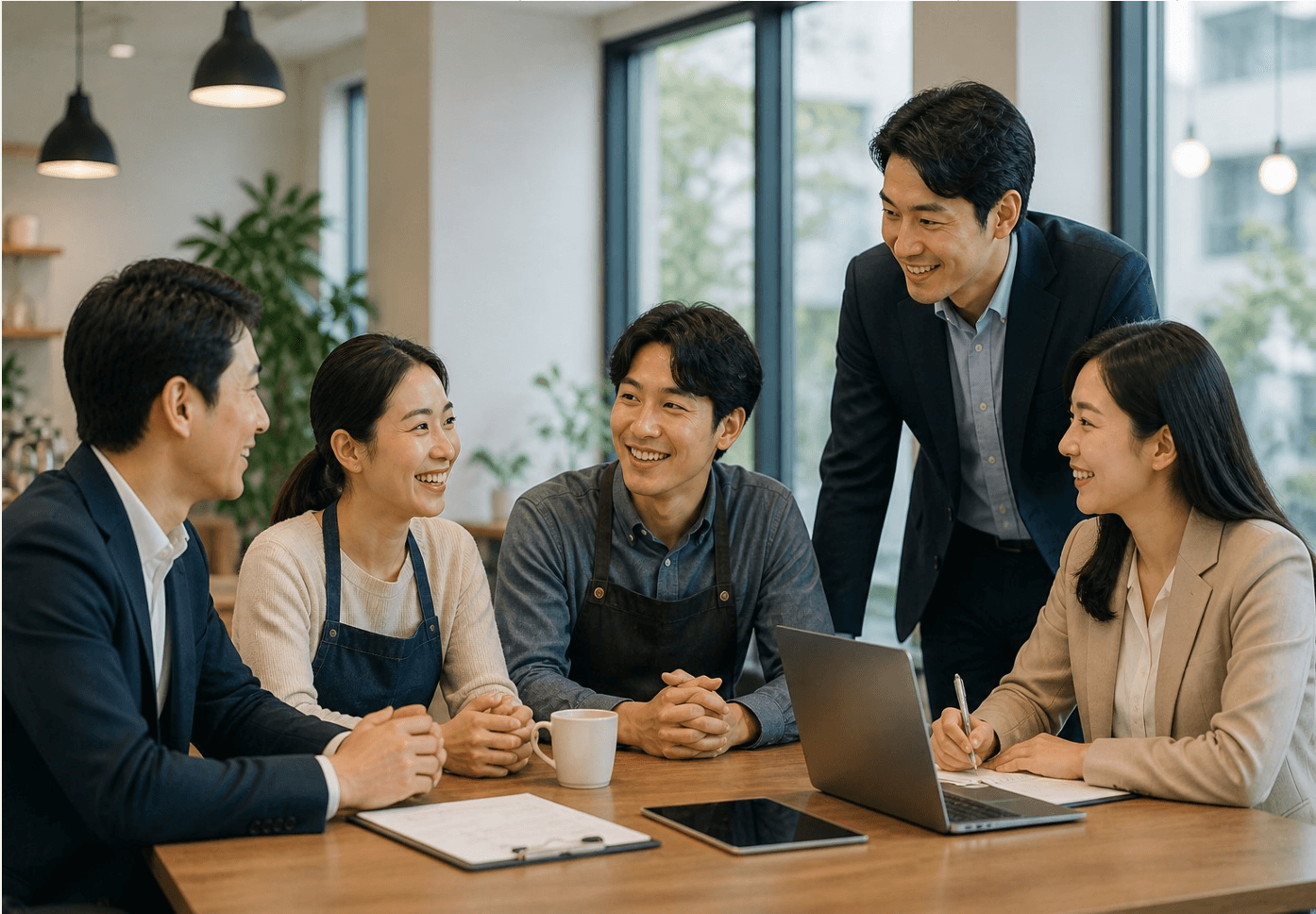 본사와 점주 미팅 상담
